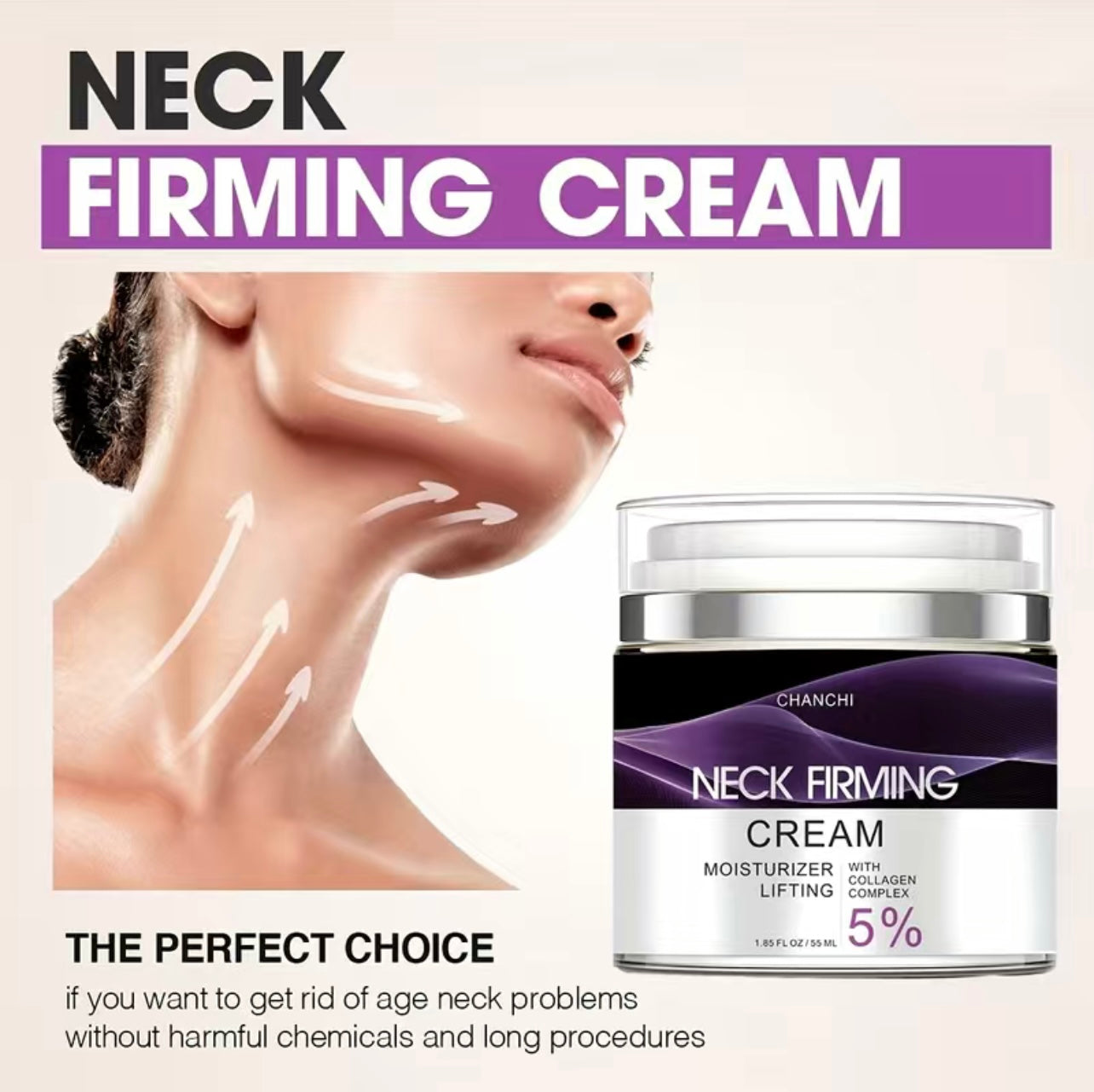 Anti-Aging Lifting, Firming and Contouring Neck Cream- Clinical Grade –  NuYu Body Sculpting
