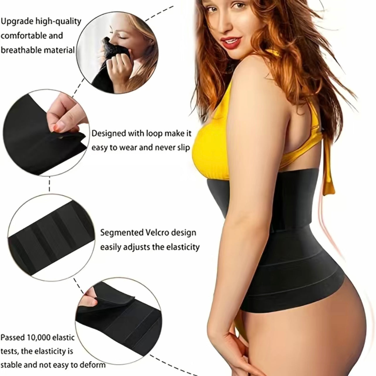 Newest Design Slimming Belt For Body Shaping + Workout Stomach